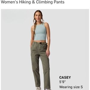 Women's Olive Straight-Leg Utility Pants